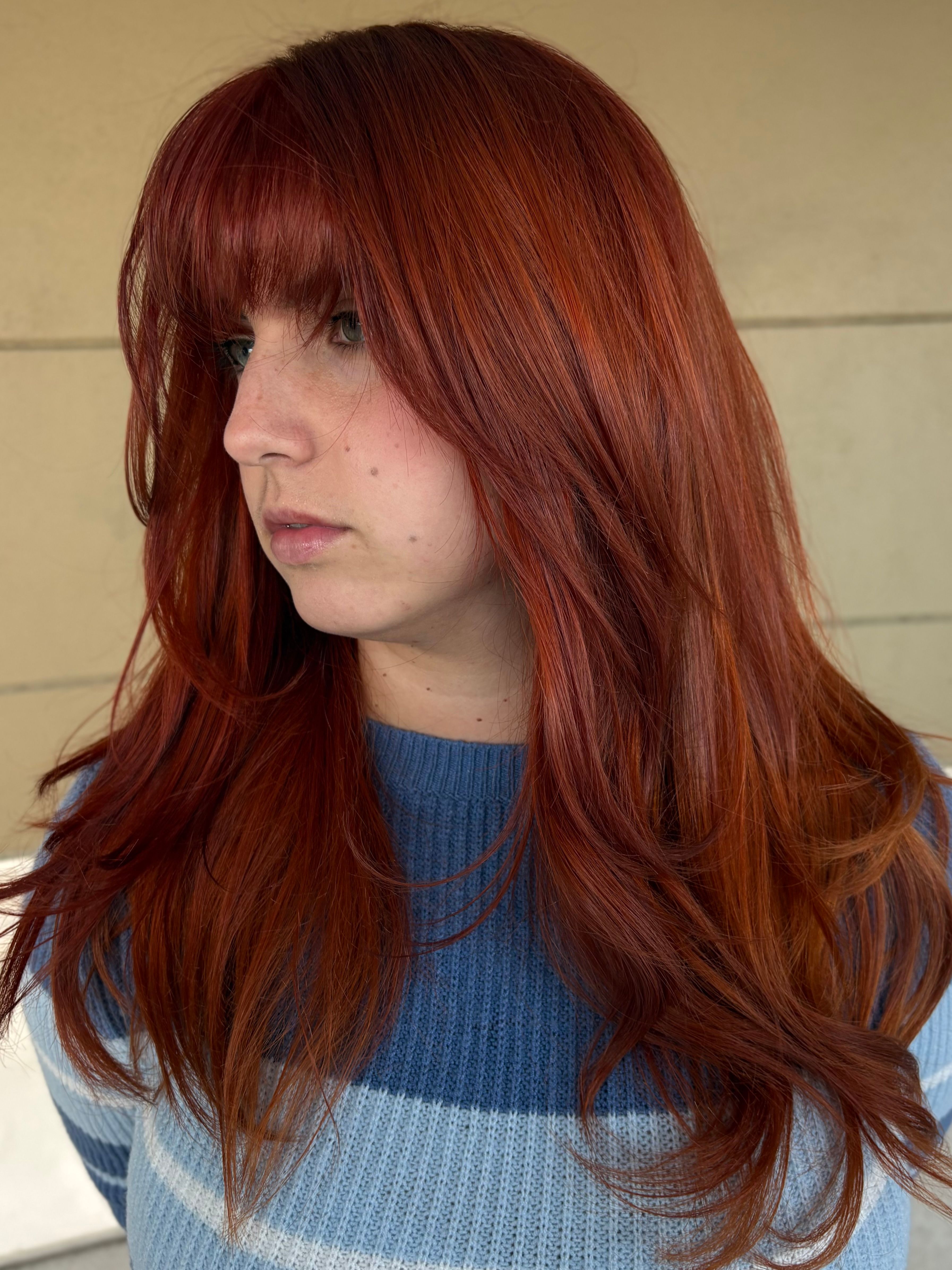 Theo Stefanou — Reds ONESHOT Hair Awards entry