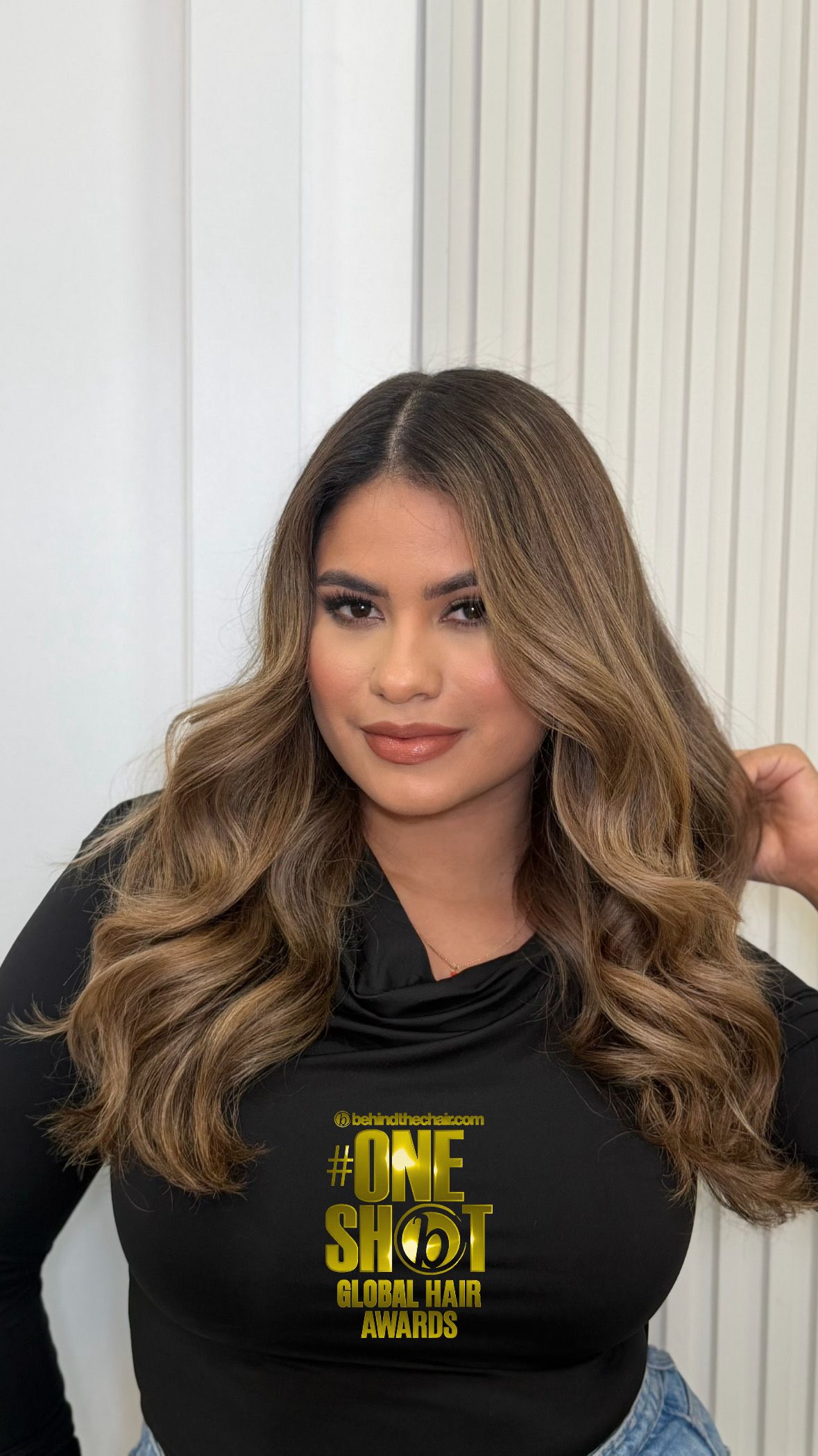 Angie Alvarado — Warm Balayage ONESHOT Hair Awards entry
