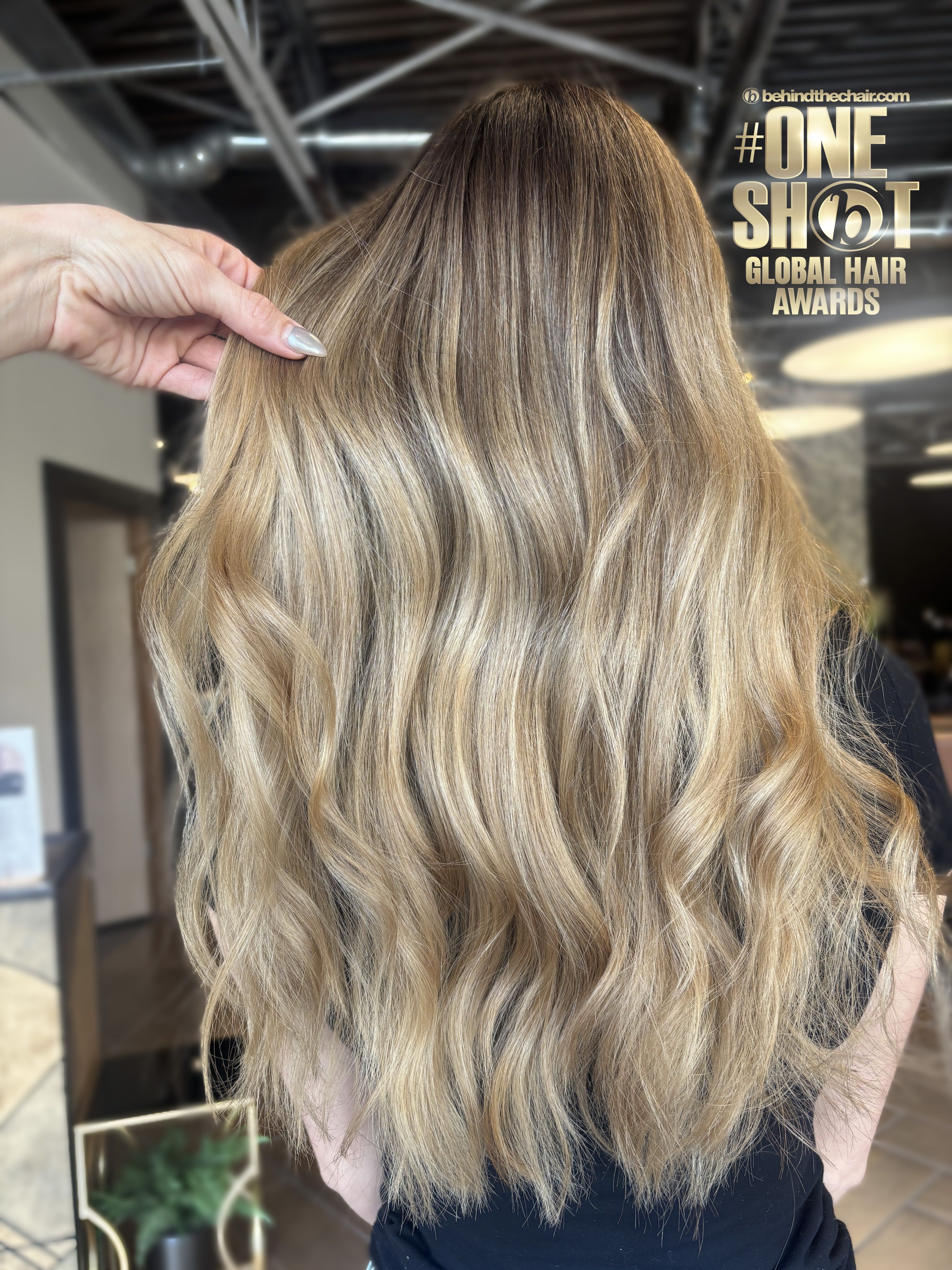 Kelsey Woodard — Warm Balayage ONESHOT Hair Awards entry