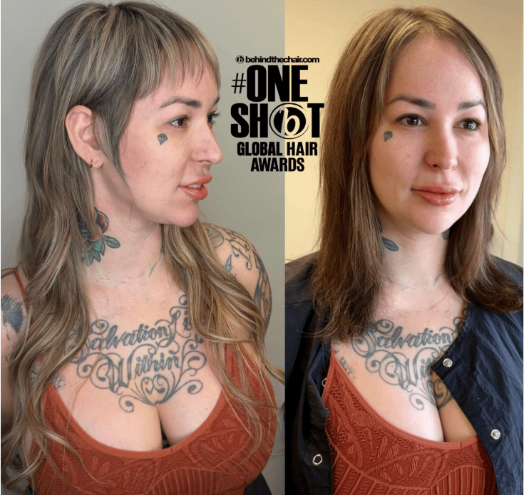 Shae Johnson — Cut Transformation ONESHOT Hair Awards entry