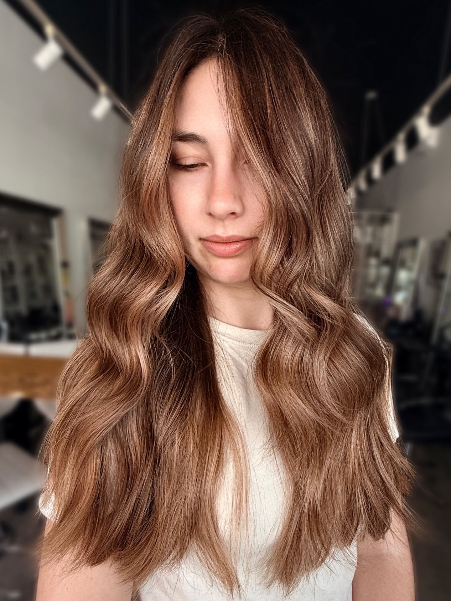 Lesleigh Aline — Warm Balayage ONESHOT Hair Awards entry