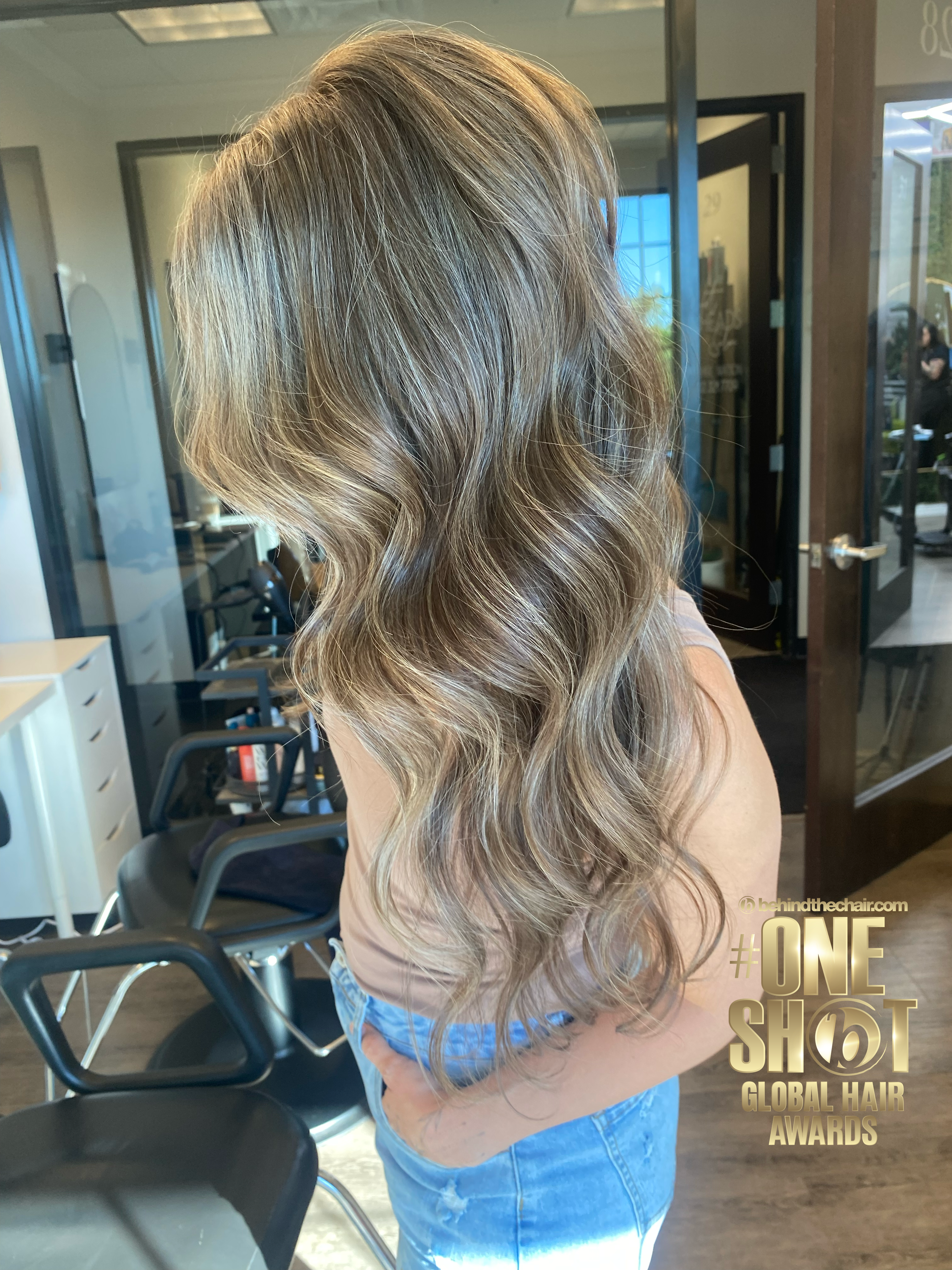 Lacy Teal — Warm Balayage ONESHOT Hair Awards entry