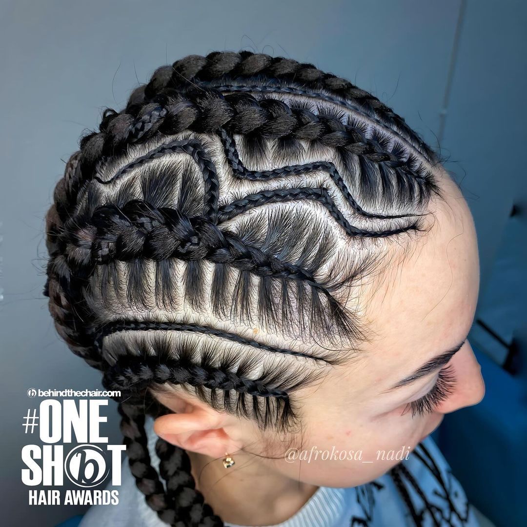 Nadya Shadrukhina — Intricate Braids & Twists ONESHOT Hair Awards entry