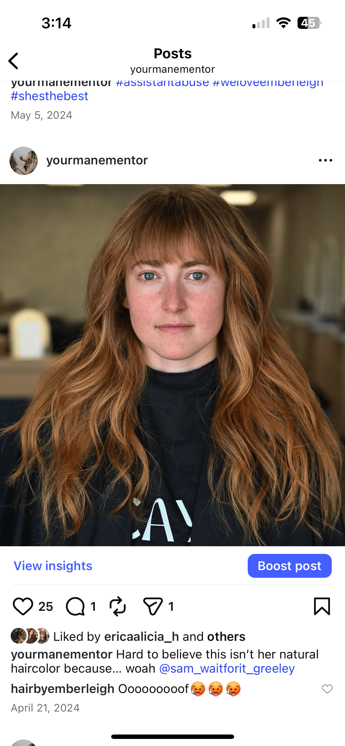 Shelby Dominguez — Reds ONESHOT Hair Awards entry