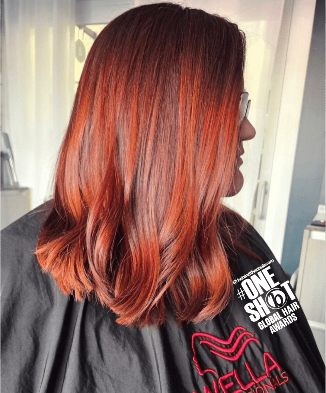 Michelle Arms — Reds ONESHOT Hair Awards entry