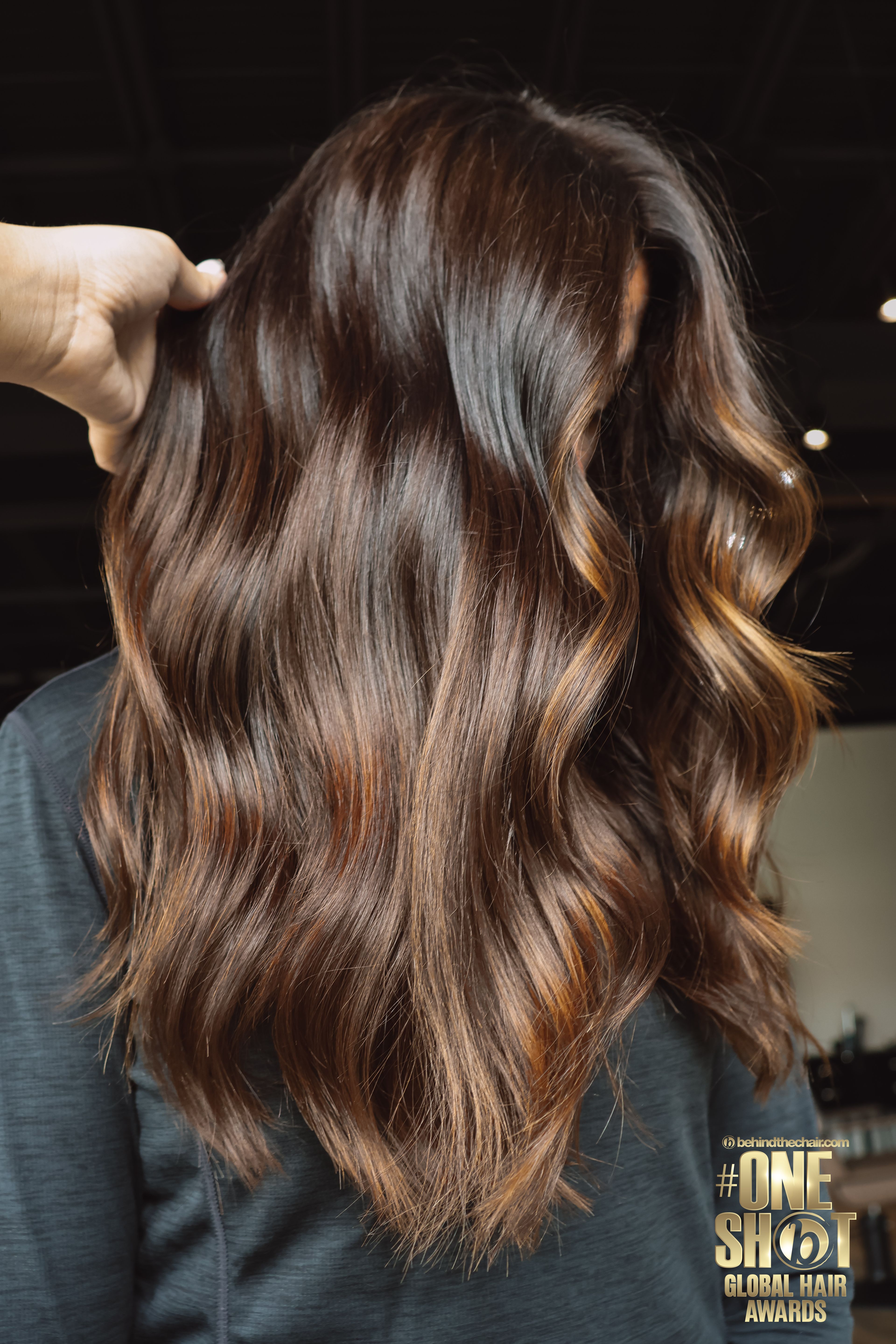Elaina Trudell — Brunettes ONESHOT Hair Awards entry