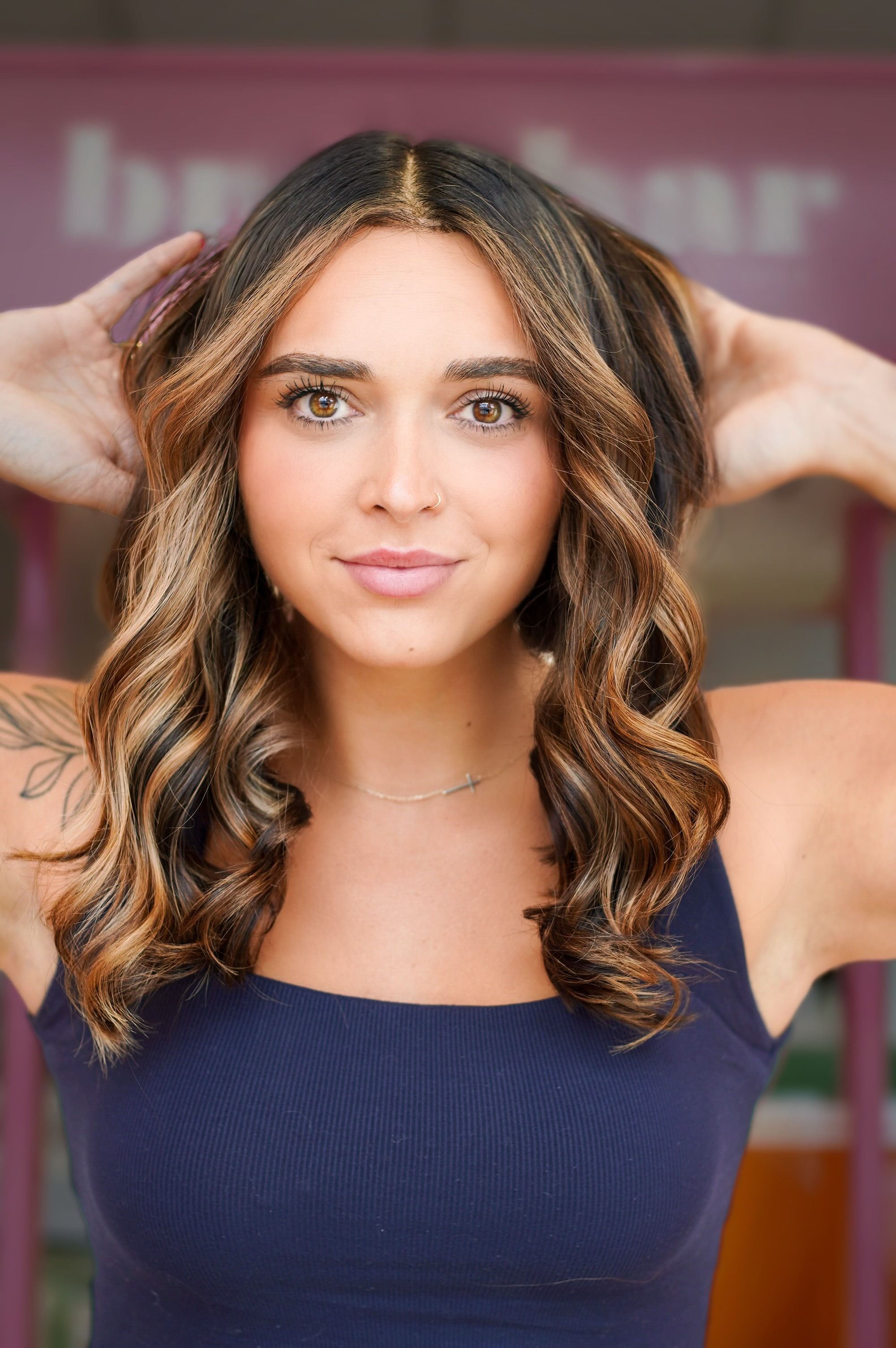 Brittany Leonard — Warm Balayage ONESHOT Hair Awards entry