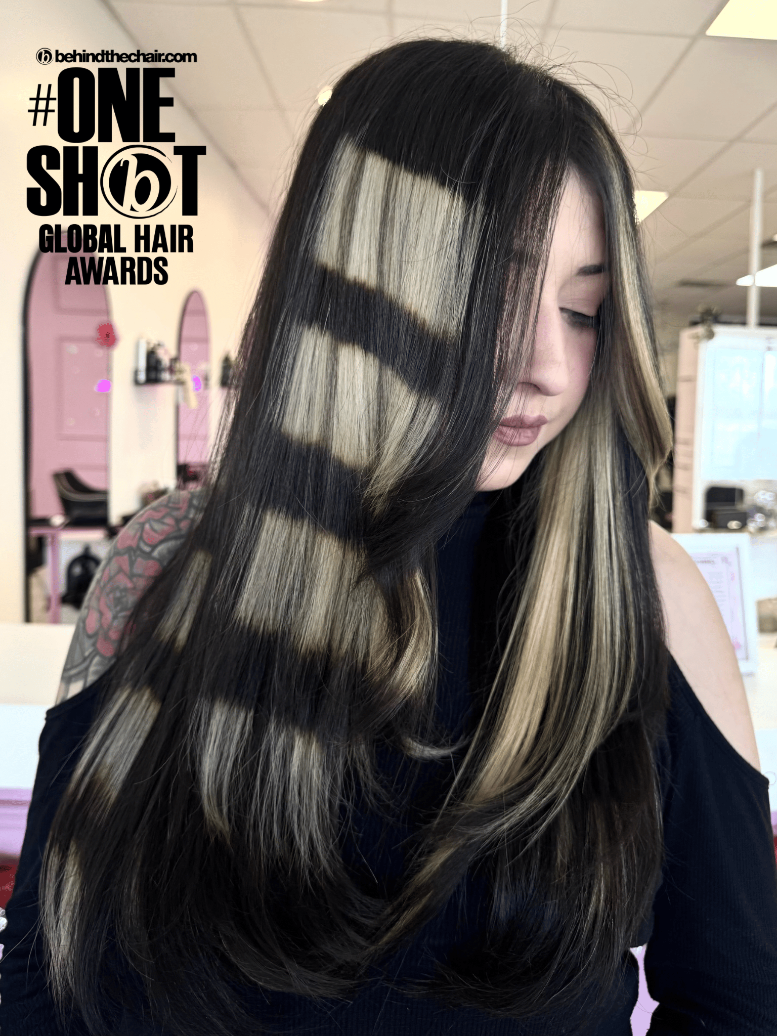 Stephanie Santiago — Color Blocking ONESHOT Hair Awards entry