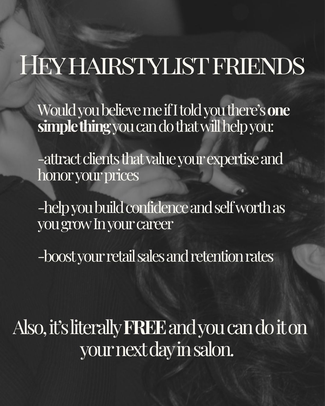 Holly Stern — Educational Post ONESHOT Hair Awards entry