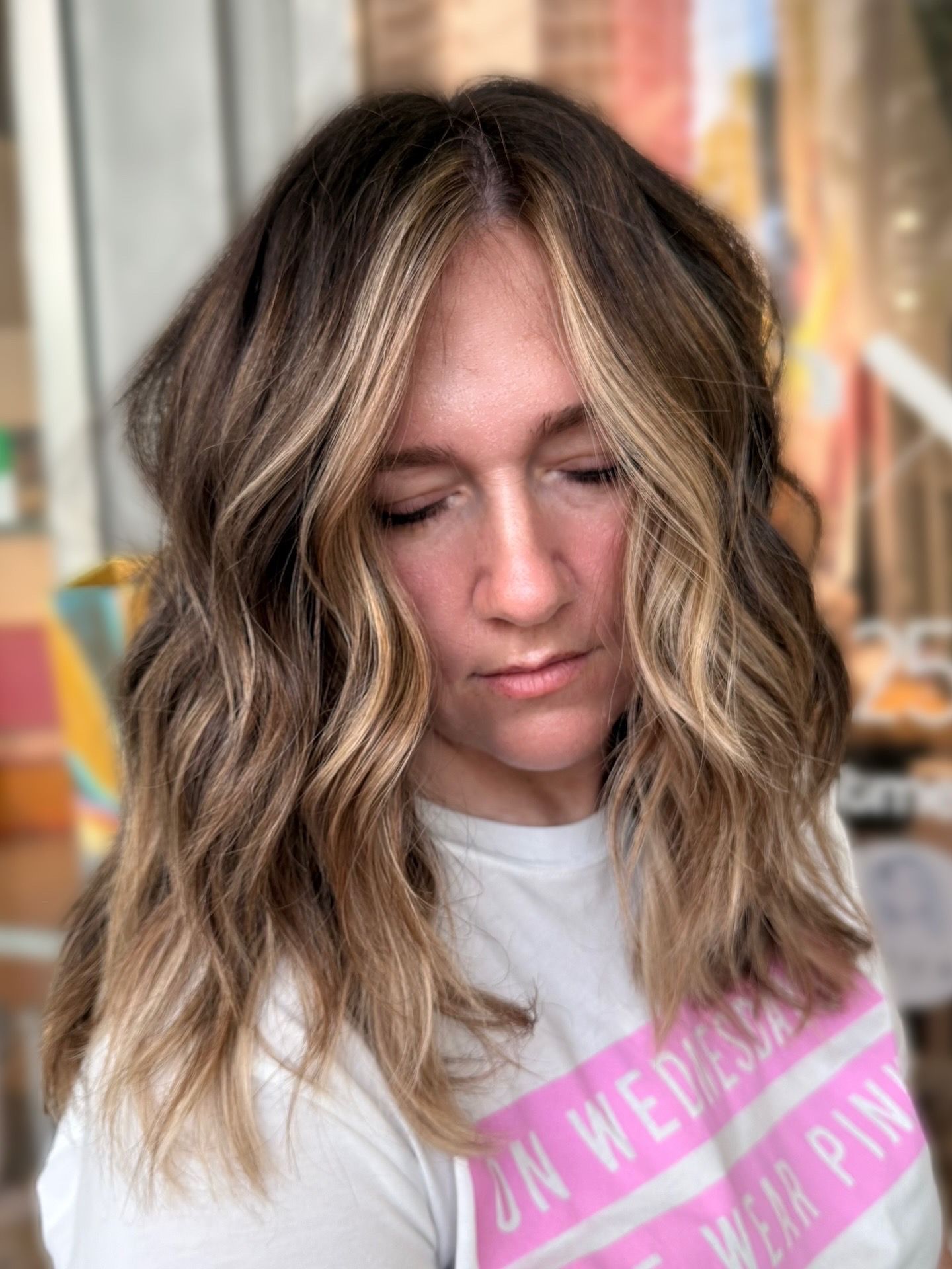 Lesleigh Aline — Warm Balayage ONESHOT Hair Awards entry