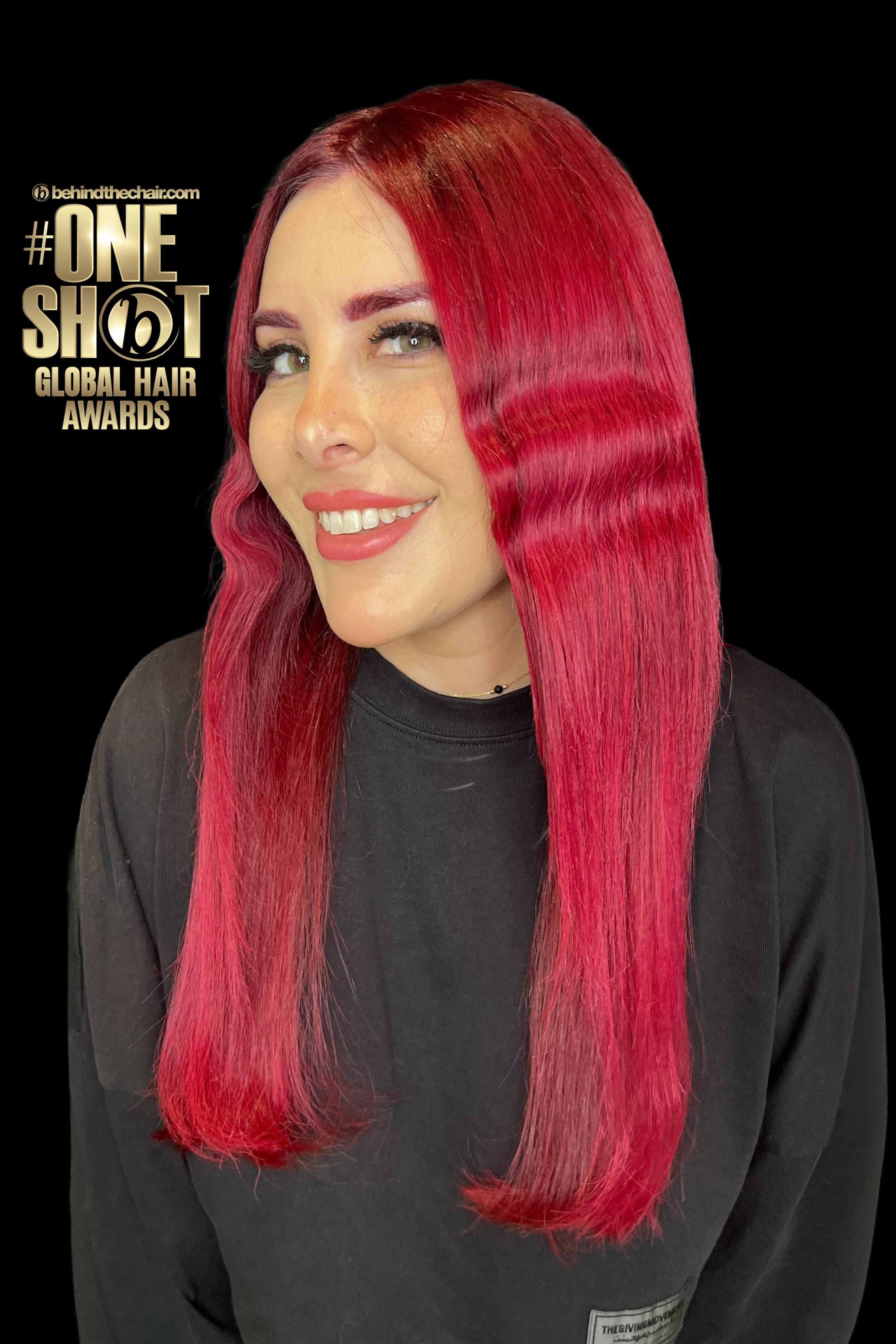Sviatlana Kananenka — Reds ONESHOT Hair Awards entry