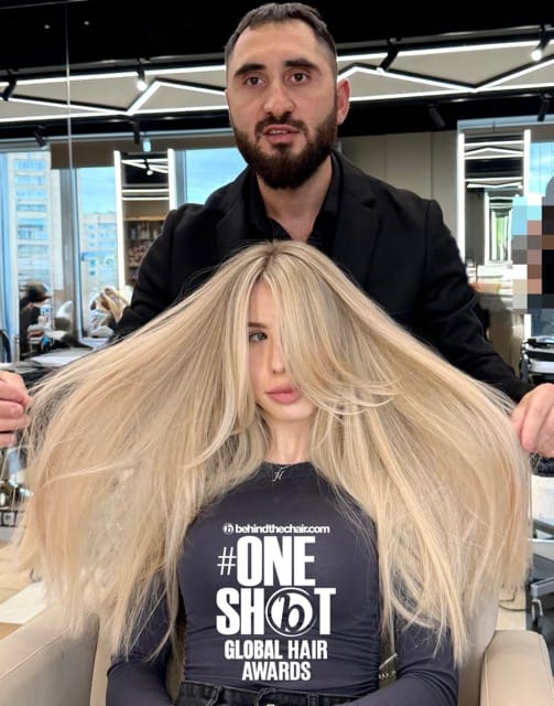 Smbat Alikhanian — Warm Balayage ONESHOT Hair Awards entry