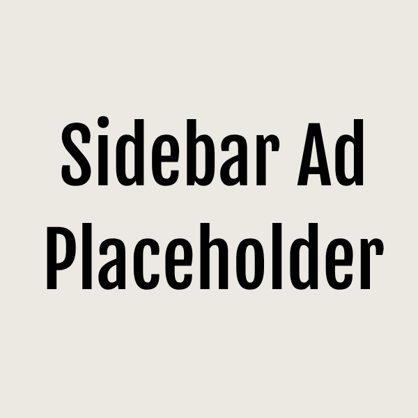Sidebar Ad Placeholder