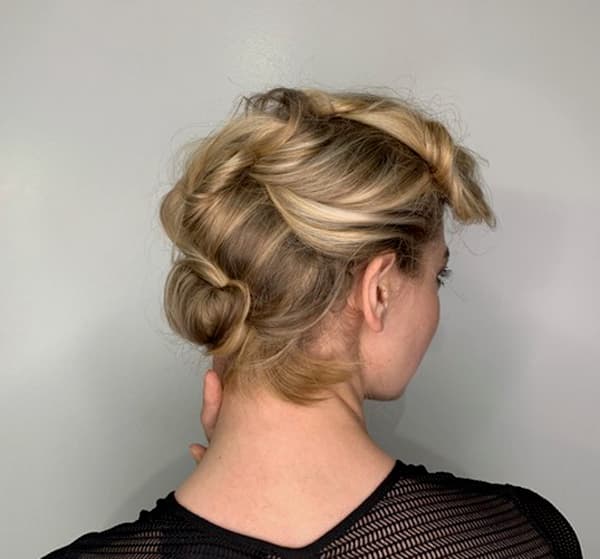 TIGI Facebook Live Holiday Updo Finished Look.