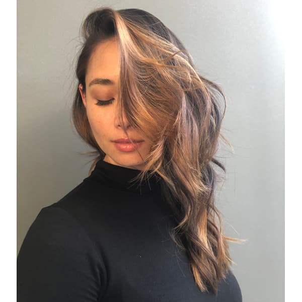 Olaplex Chad Kenyon @chadkenyon Facebook Live Caramel Highlights Chocolate Brunette Base Brown Hair Haircolor How To Healthy Subtle Dimension Dimensional After