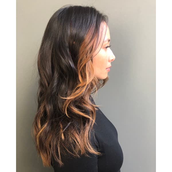 Olaplex Chad Kenyon @chadkenyon Facebook Live Caramel Highlights Chocolate Brunette Base Brown Hair Haircolor How To Healthy Subtle Dimension Dimensional After