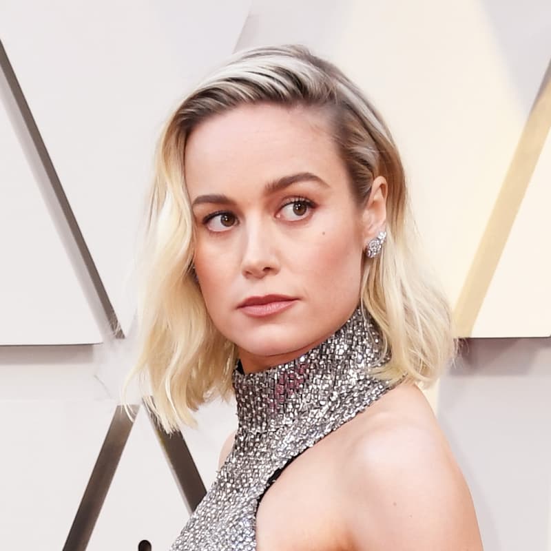 Brie Larson 2019 Oscars hair Academy Awards Celine dress Bryce Scarlett Moroccanoil