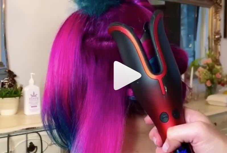 Kayla Boyer Video Quickie How-To Chi Spin N Curl Tips Curl Set Cheat